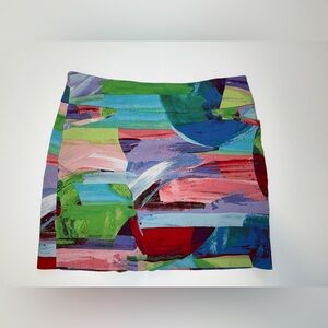 Colorful Abstract Print Women's Skirt
